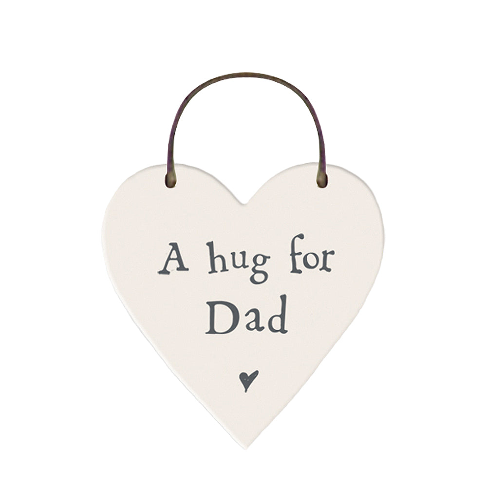 A Hug for Dad | Mini Wooden Hanging Heart | Cracker Filler | Little Gift