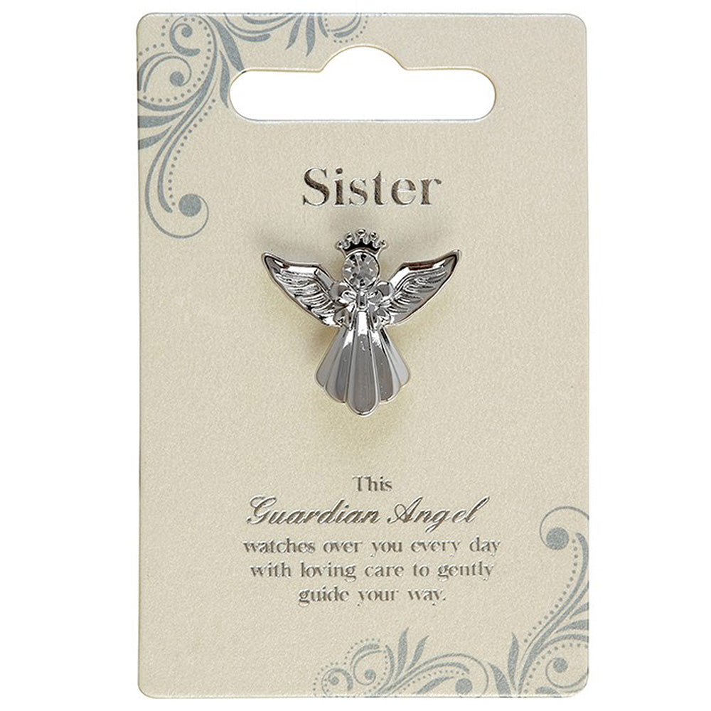Sister | Guardian Angel Pin Badge | Mini Gift | Cracker Filler