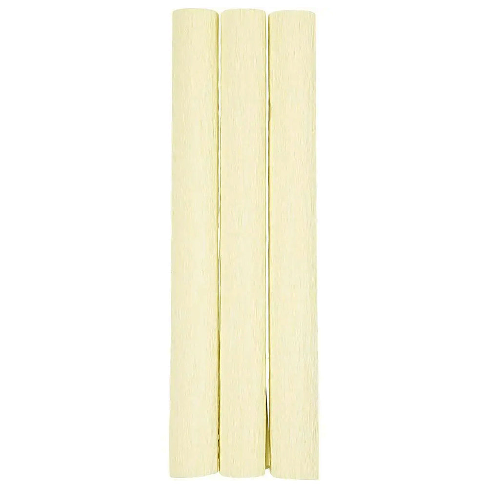 3 Single Colour Crepe Paper Rolls | Flower Making Crafts |  25cm x 60cm