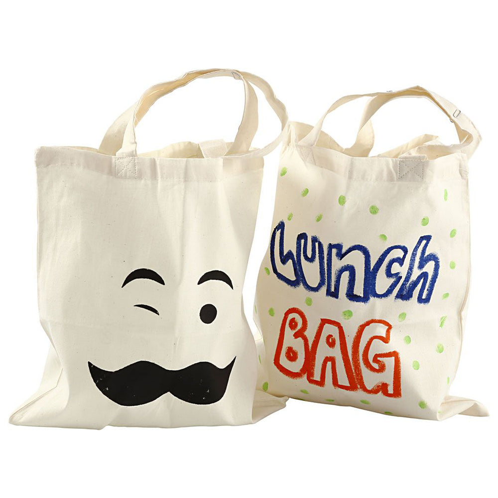 100% Cotton Tote Bag  | Single | Textile &amp; Fabric Painting | 30x33cm