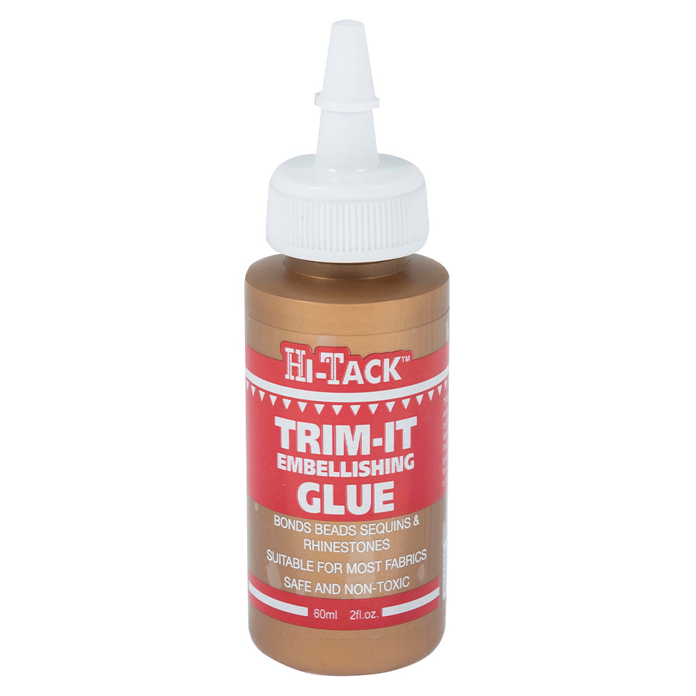 60ml Hi Tack Embellishment Fabric Glue | Beads Sequins & Rhinestones Adhesive