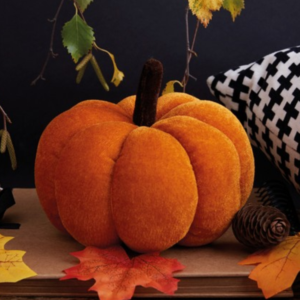 Velour Pumpkin | Halloween Sewing Kit | Make Your Own Autumn Crafts