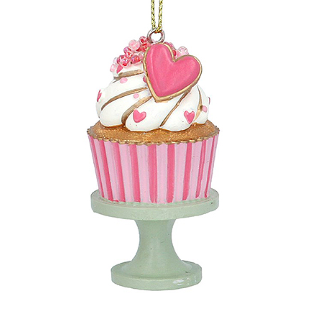 Green Base | Afternoon Tea Cupcake Hanging Ornament | Cracker Filler | Mini Gift