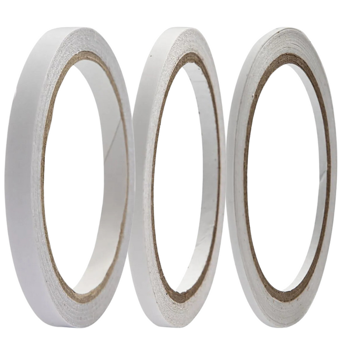 3mm, 6mm or 9mm Wide | 10m Long | Double Sided Tape for Craft