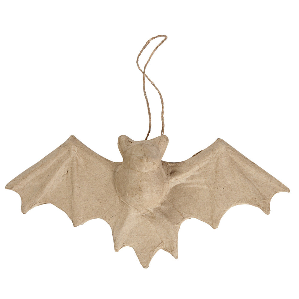 23cm Hanging Paper Mache Bat for Halloween Crafts