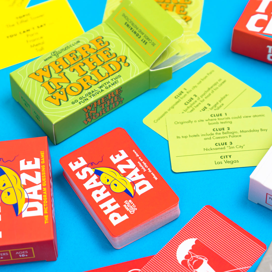 Mini Boxed Card Games | Various Designs | Cracker Filler | Mini Gift