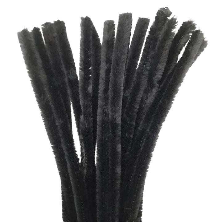 15Pk 15mm Single Colour Packs Chunky Chenille Stems Craft Pipe Cleaners