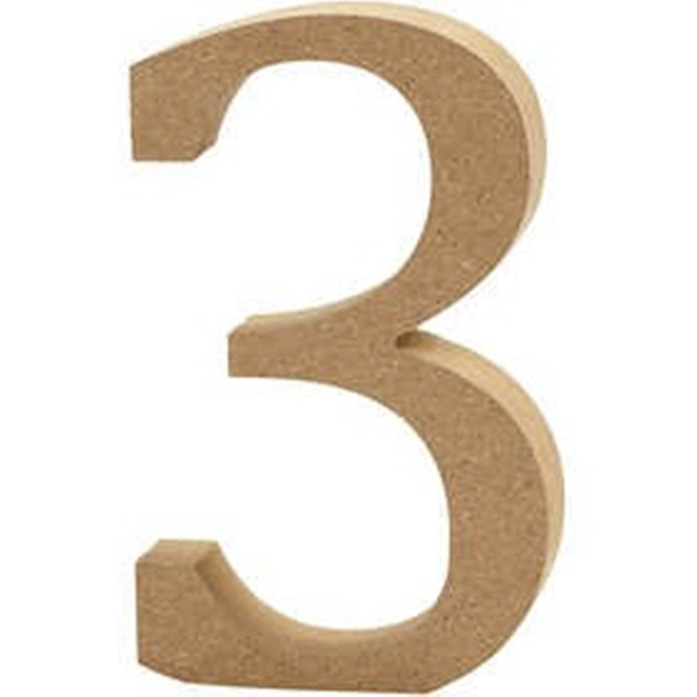 Large 13cm Wooden MDF Capital Letters, Numbers & Symbols for Crafts