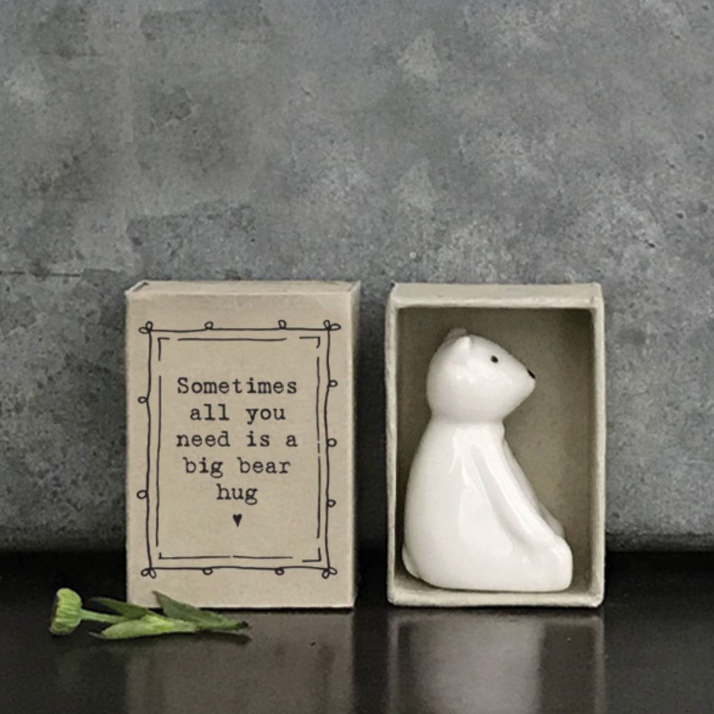 Mini Ceramic Bear Ornament in a Gift Box | Cracker Filler Gifts
