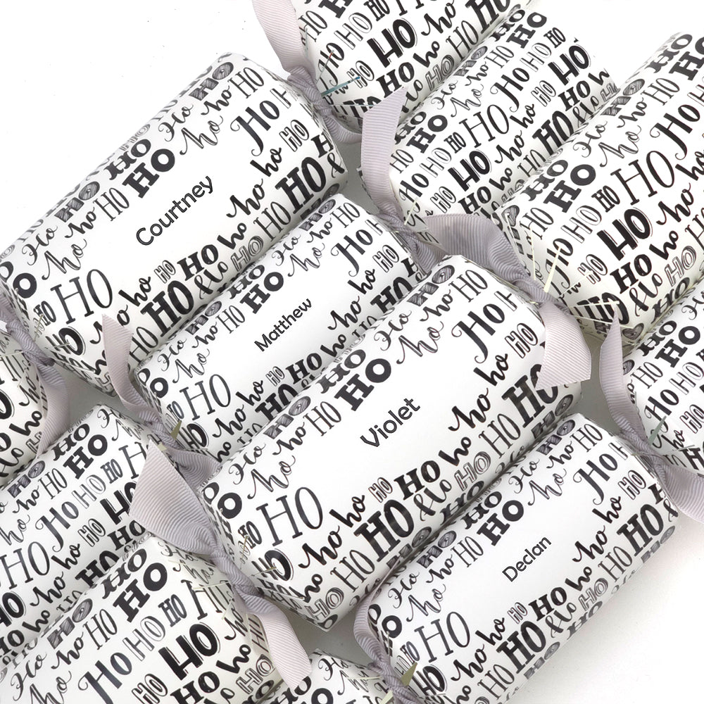 Personalised Cracker Making Craft Kit | Ho Ho Ho | Makes 4 or 6 Crackers