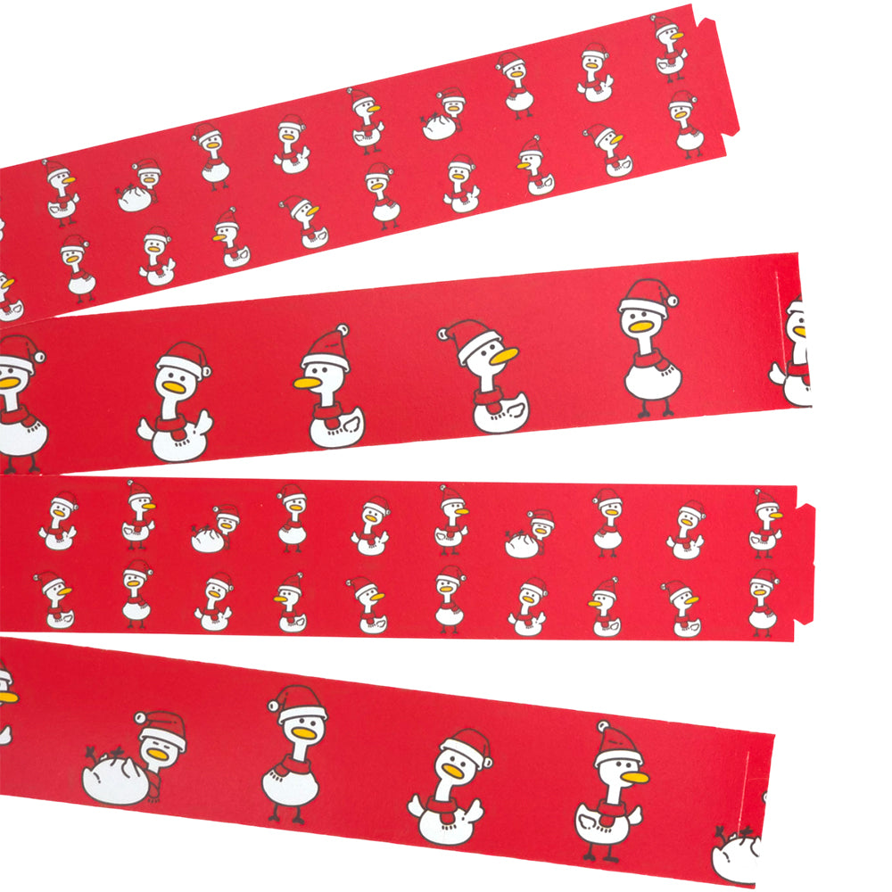 30 Reusable Christmas Paper Chains | Christmas Duck Parade | No Glue | 2.5m