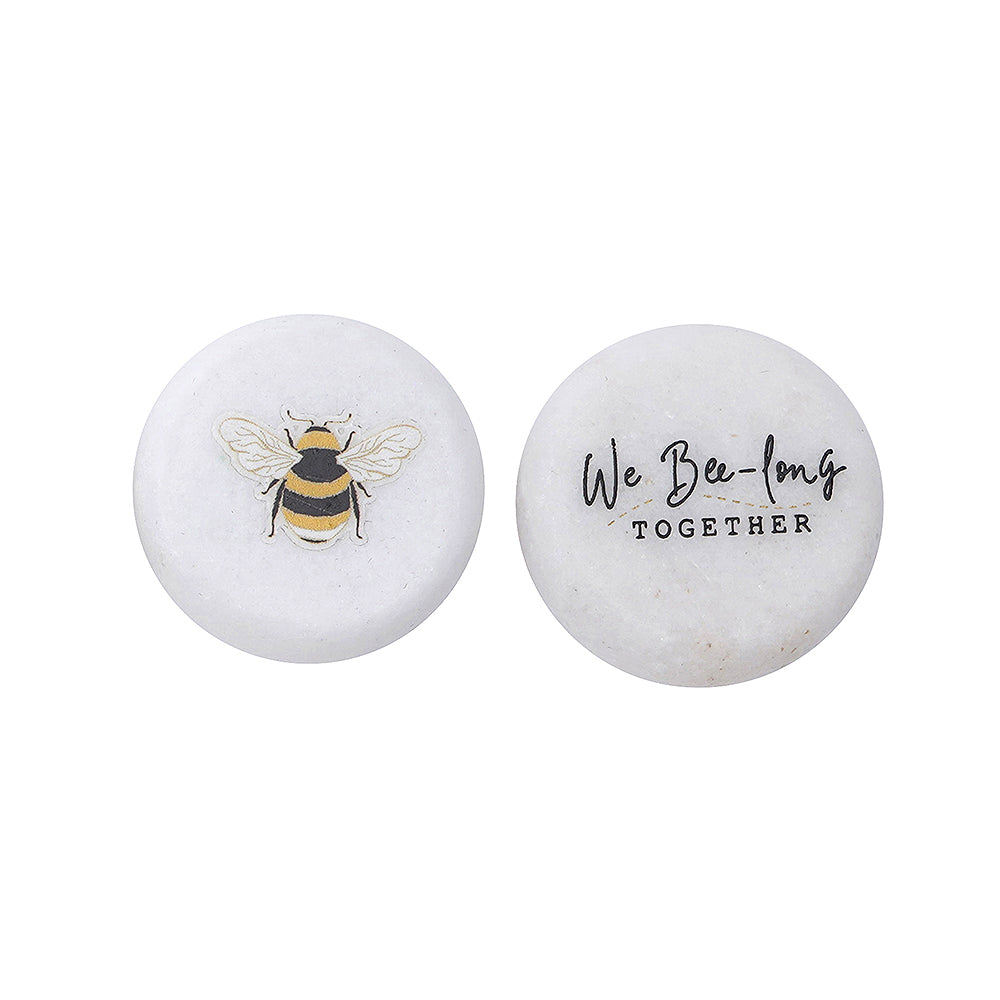 3cm Ceramic Pebble Keepsake Token We Bee-long Together | Cracker Filler Gift