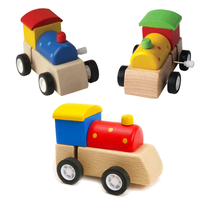 Little Wooden Wind Up Train Toy | Cracker Filler | Mini Gift