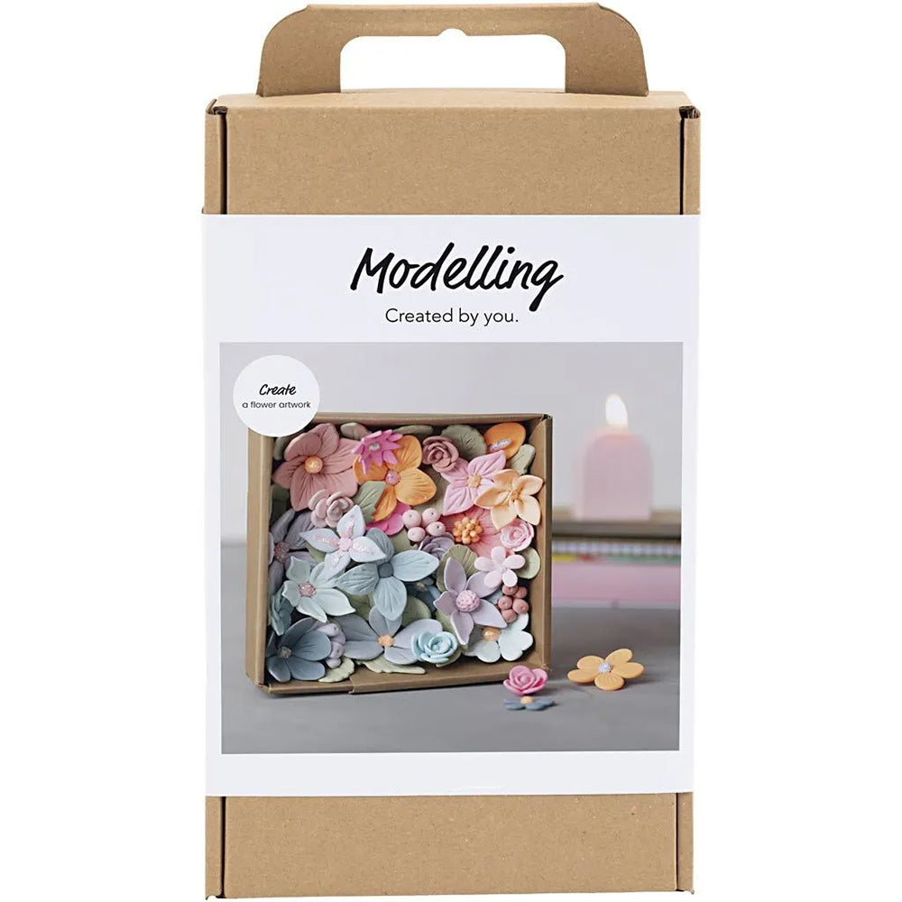 Pretty Florals | Air Dry Clay Modelling Kit for Adults | Makes Loads!