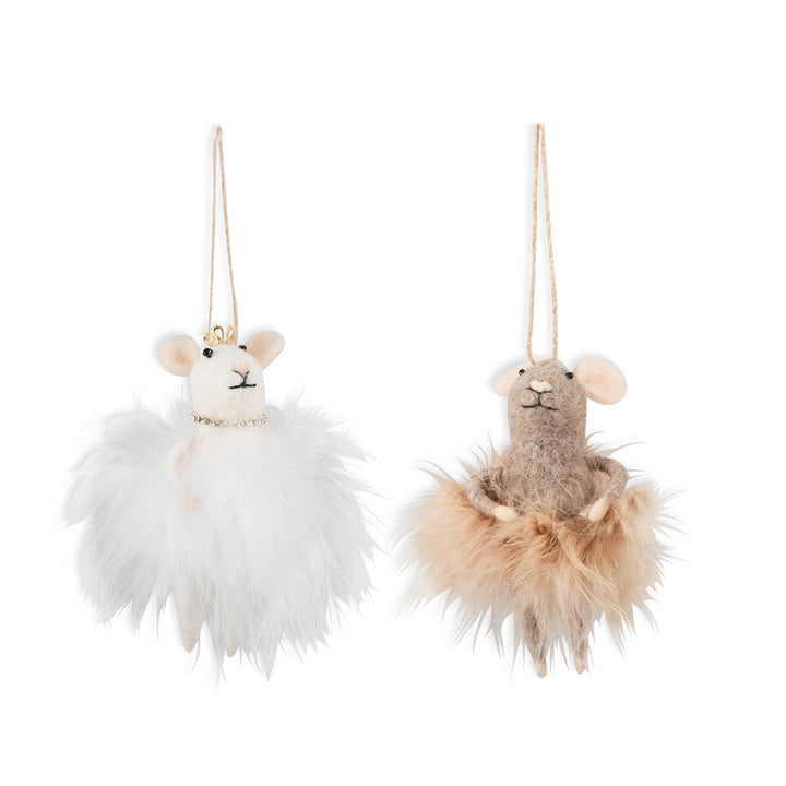 Fairy Mice Duo | Needle Felting Kit | Complete Christmas Craft Kit