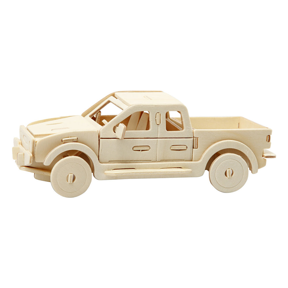 Childrens 3D Wooden Truck 19.5cm Self Assembly Craft Kit