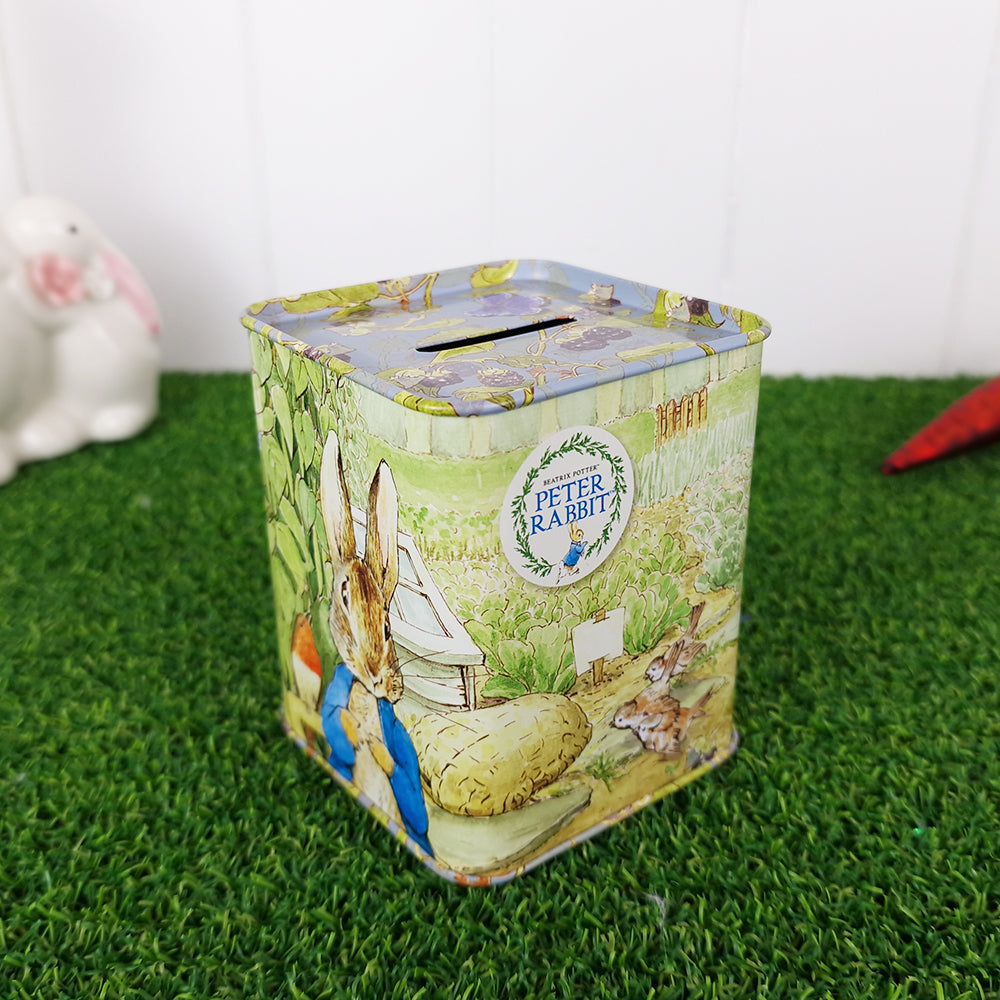 Peter Rabbit Tin Money Box | Piggy Bank | Gift for Kids