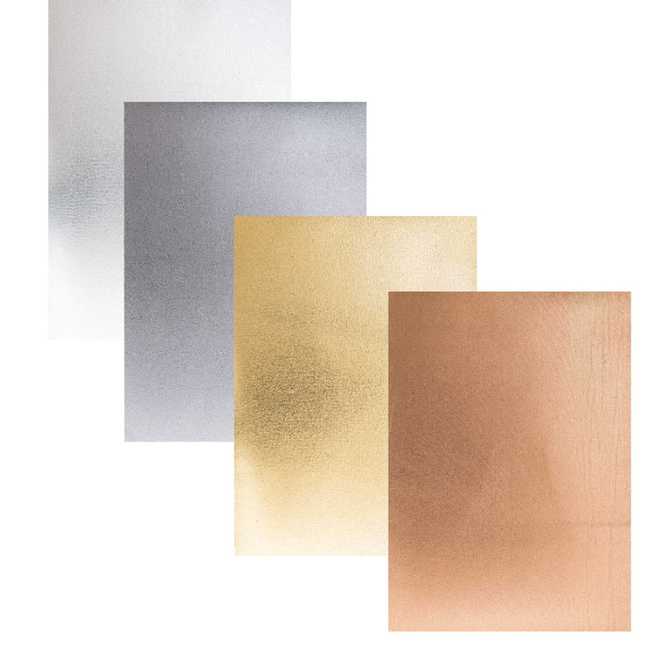 10 Assorted Sheets of A4 Metallic Craft Foam - 2mm Thick