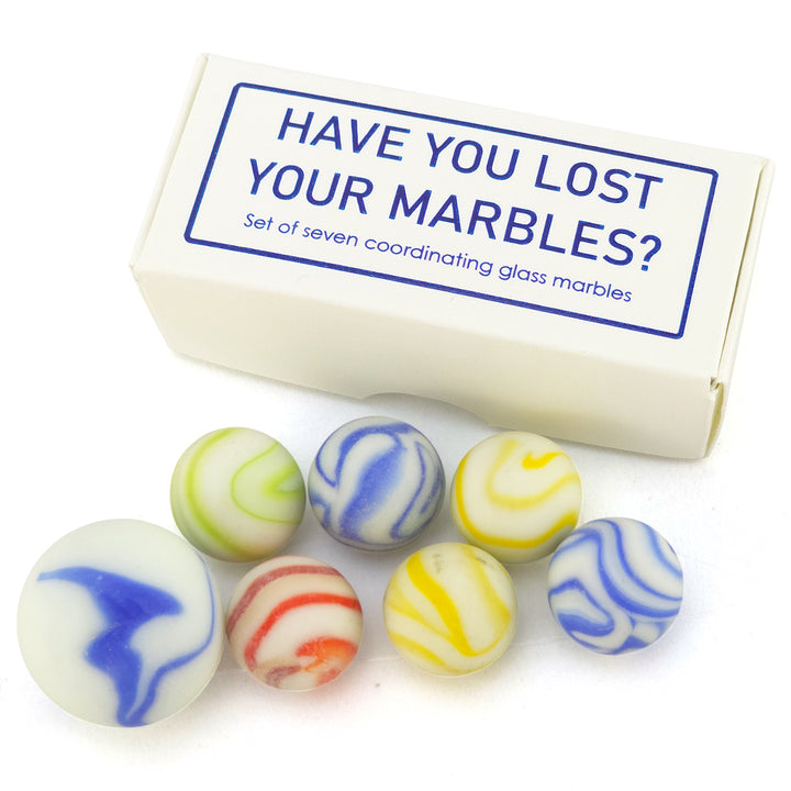 Have You Lost Your Marbles? | Mini Box of Marbles for Grown Ups | Cracker Filler