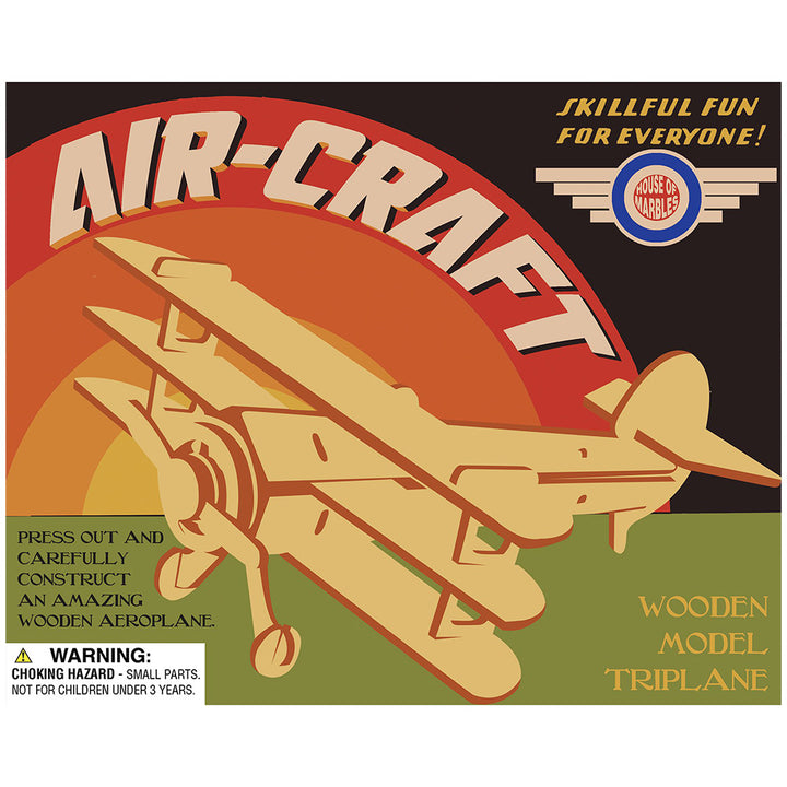 Aircraft | Wooden Construction Kit for Kids | No Glue | Crafty Gift Idea