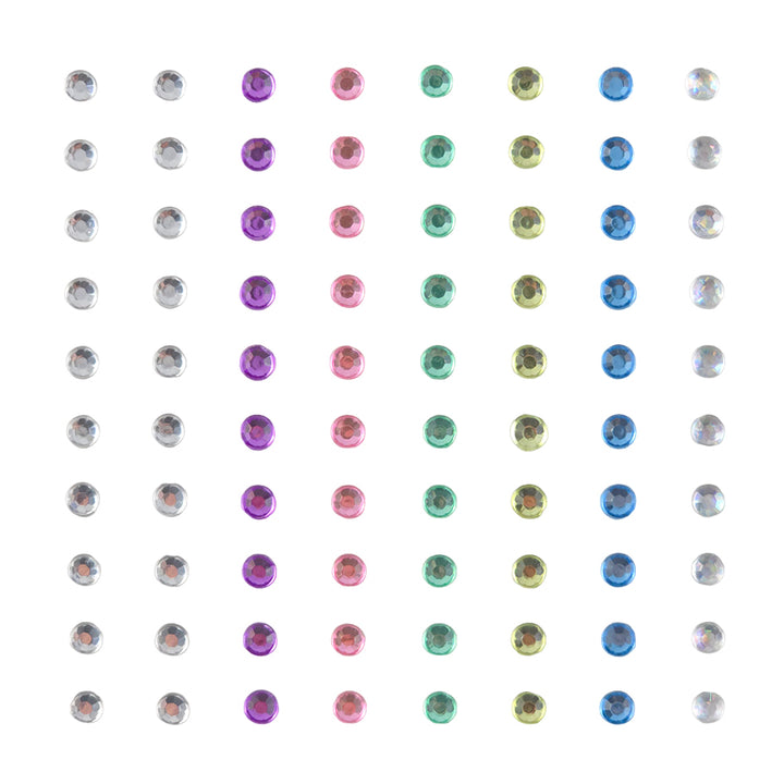 Self Adhesive Gems or Pearls | 4mm | 80 per Sheet | Crafts &amp; Papercrafts