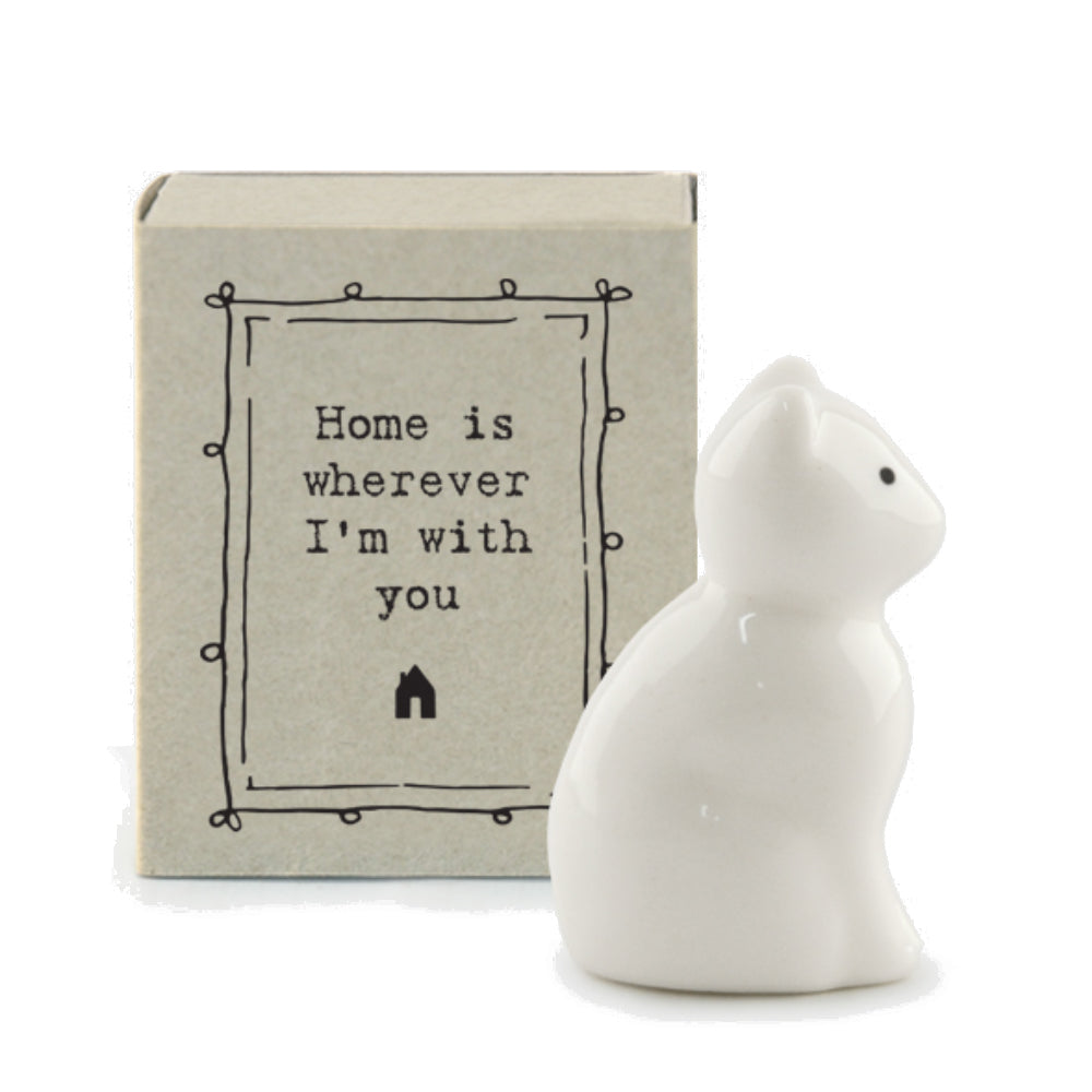 Mini Ceramic Cat Ornament in a Gift Box | Cracker Filler Gifts