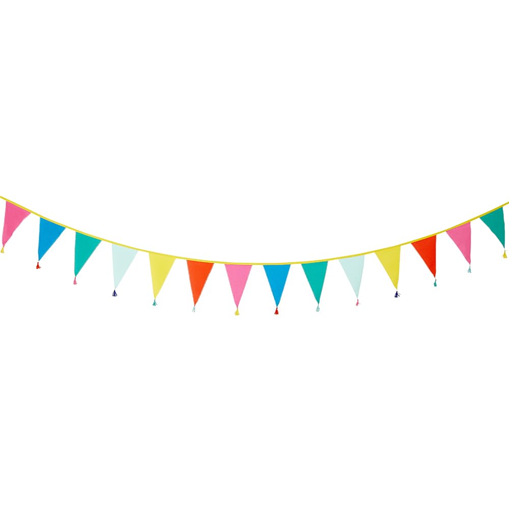 Bright Colours | 3m Fabric Cotton Party Bunting