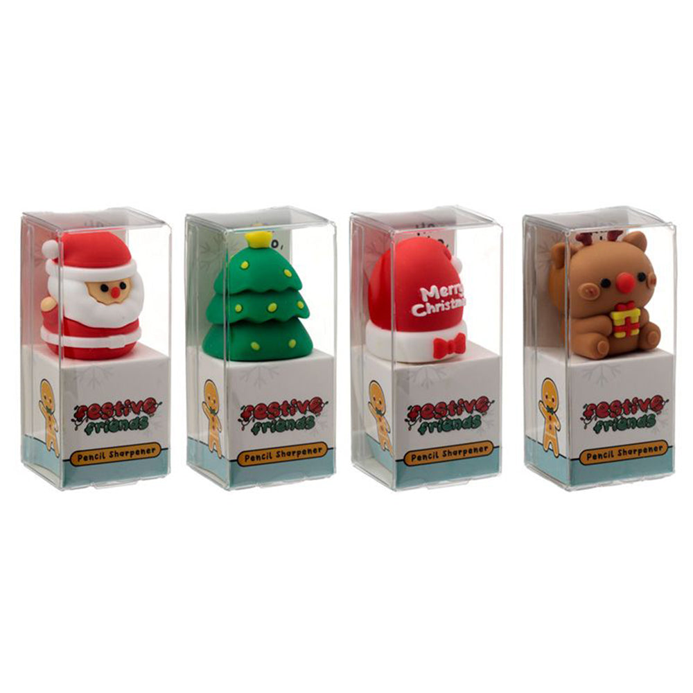 Christmas Festive Friends | Pencil Sharpener | Party Bag Gift | Cracker Filler