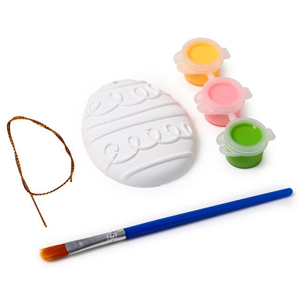 Easter Egg | Springtime Paint Your Own Ceramic Decoration | Kids Craft Kit
