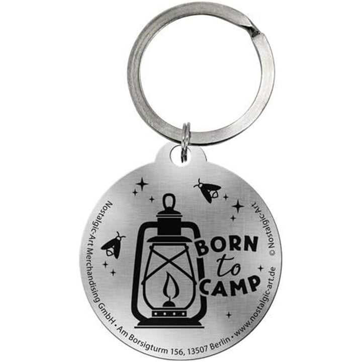 Born to Camp | Metal Keyring | Mini Gift | Cracker Filler