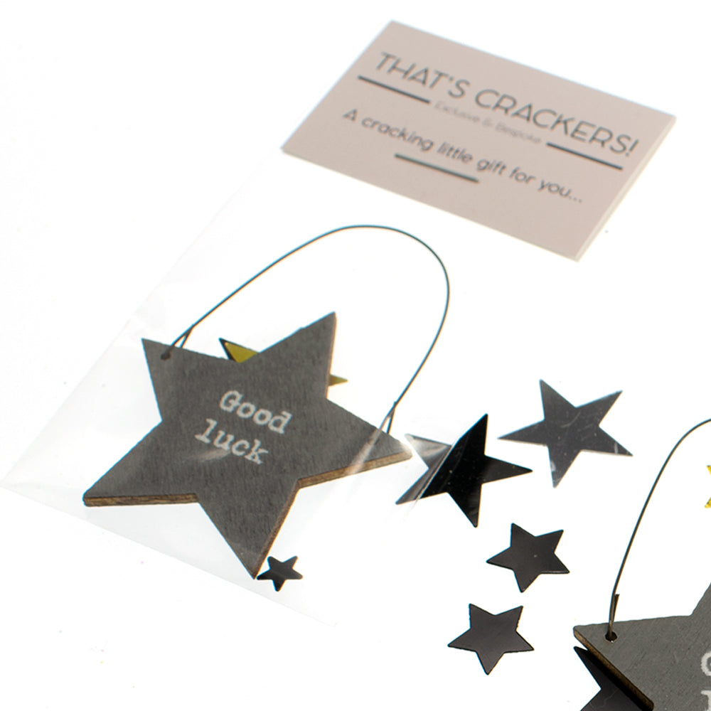 Good Luck Mini Star Hanger & Confetti - Cracker Filler Gift Bag