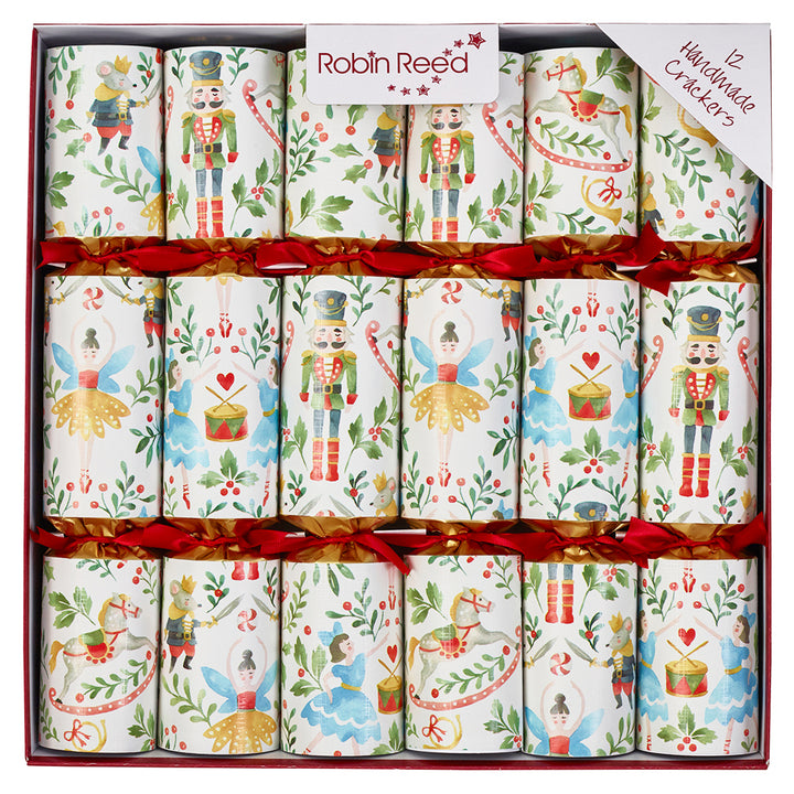 12 Nutcracker & Fairy Design Crackers | With Plastic Free Gifts | Ready Made
