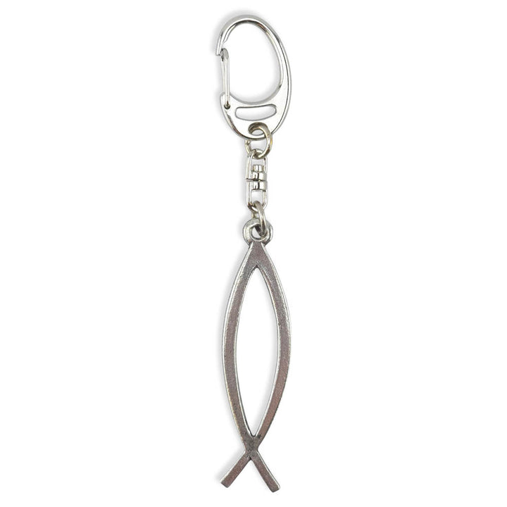 Christian Fish | Chunky English Pewter 3D Keyring | Little Gift | Cracker Filler
