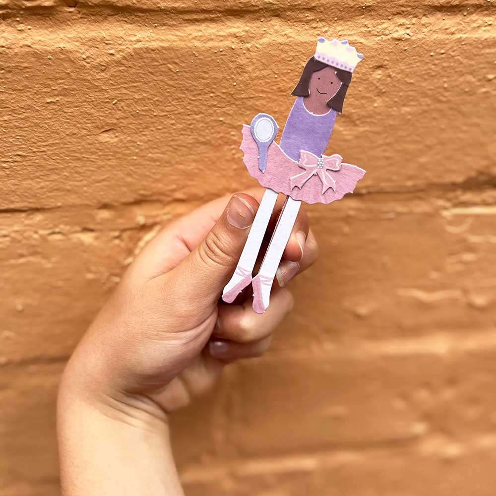 Make Your Own Ballerina Peg Doll | Complete Sustainable Craft Kit for Kids