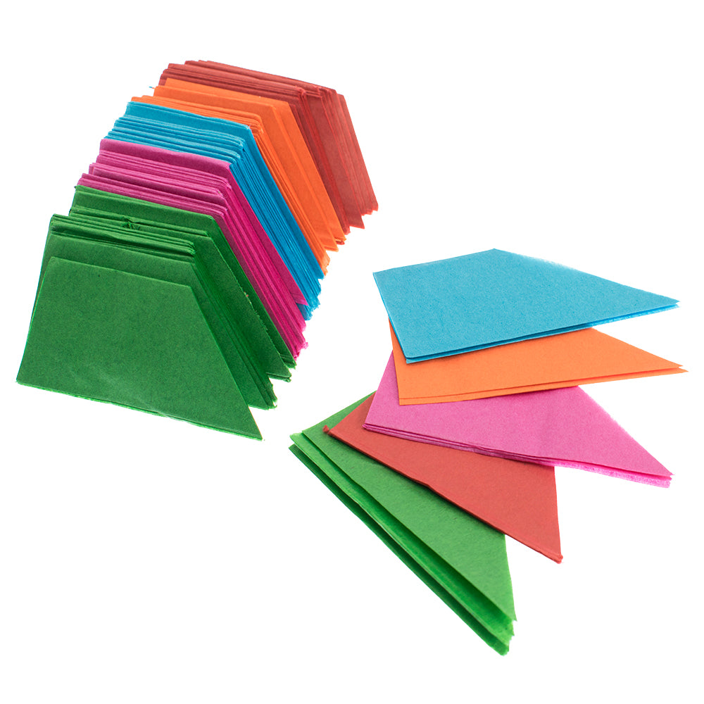 Assorted Colour Tissue Paper Cracker Hats | DIY Christmas Cracker Crafts