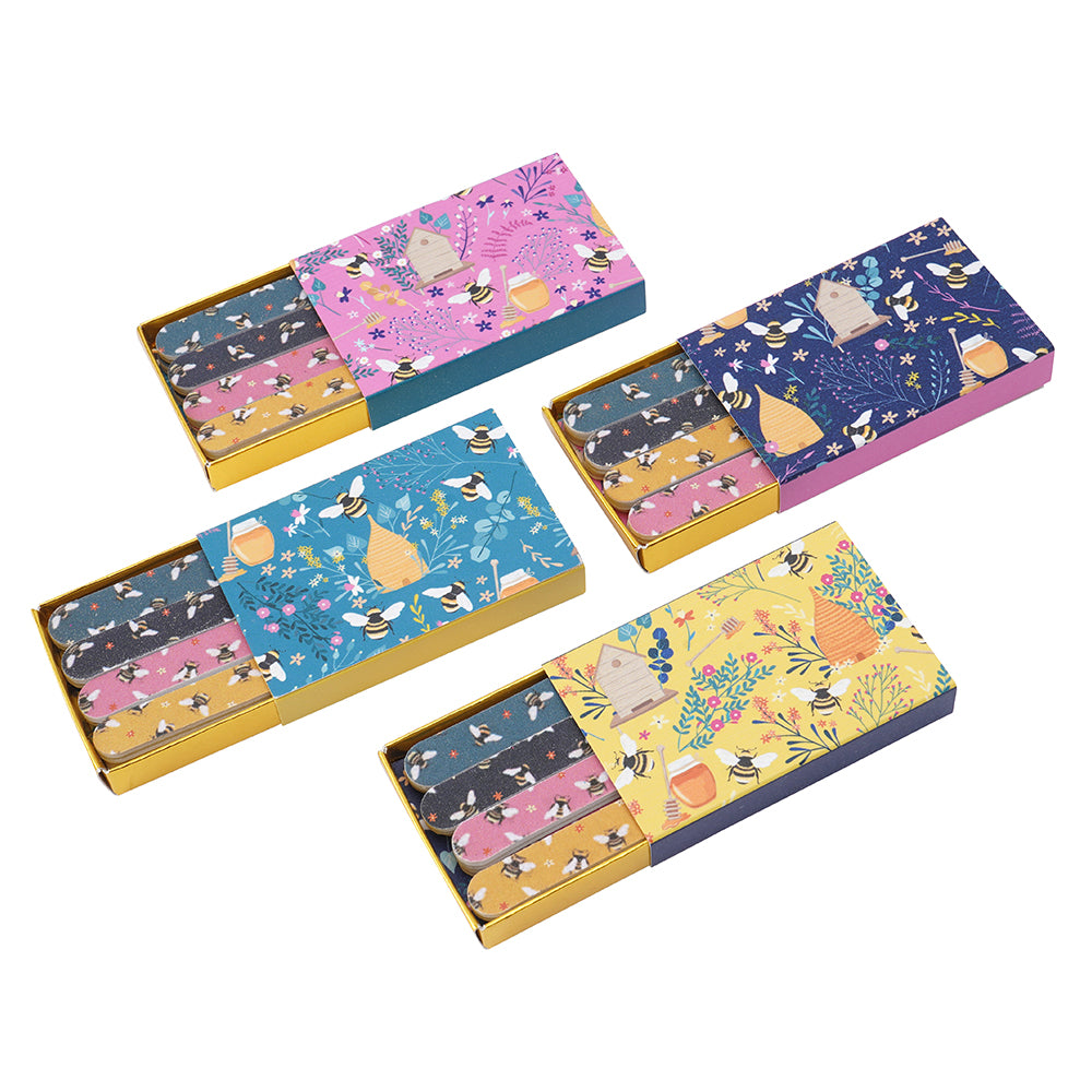 Bee & Hive Matchbox Style Nail Files - Cracker Filler Gift