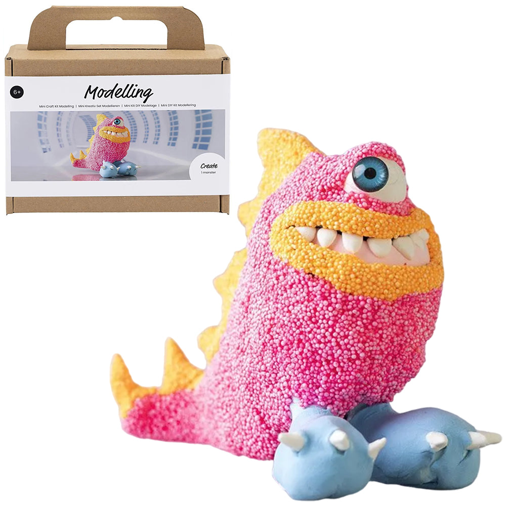 Pink Alien Monster | Modelling Clay Craft Kit for Kids