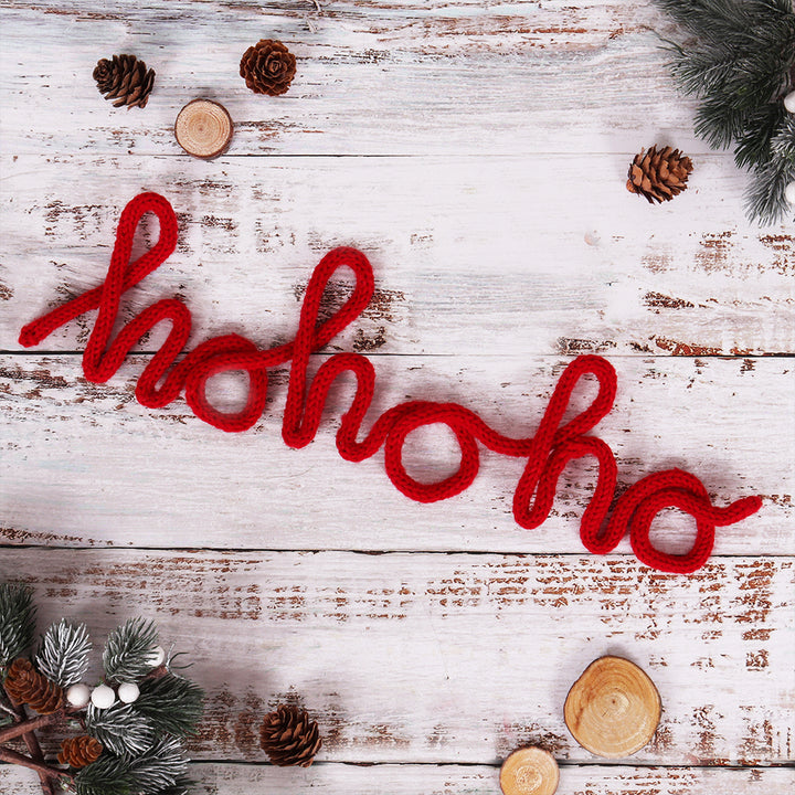 Ho Ho Ho | French Knitting Wire Word Christmas Kit | With Knitting Dolly