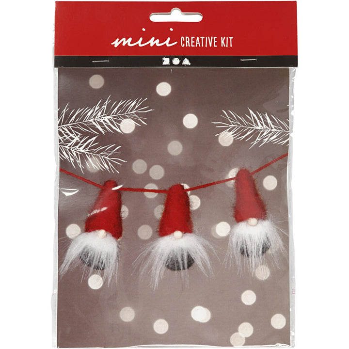 Christmas Nosy Elves On A String Needle Felting Craft Kit | DIY Decoration