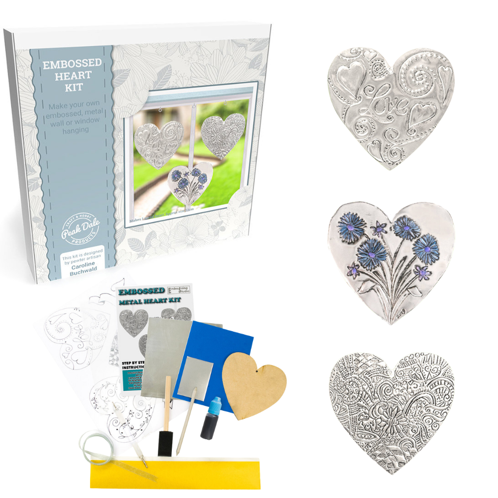 Hanging Heart | Metal Embossing Starter Craft Kit - DAMAGED BOX