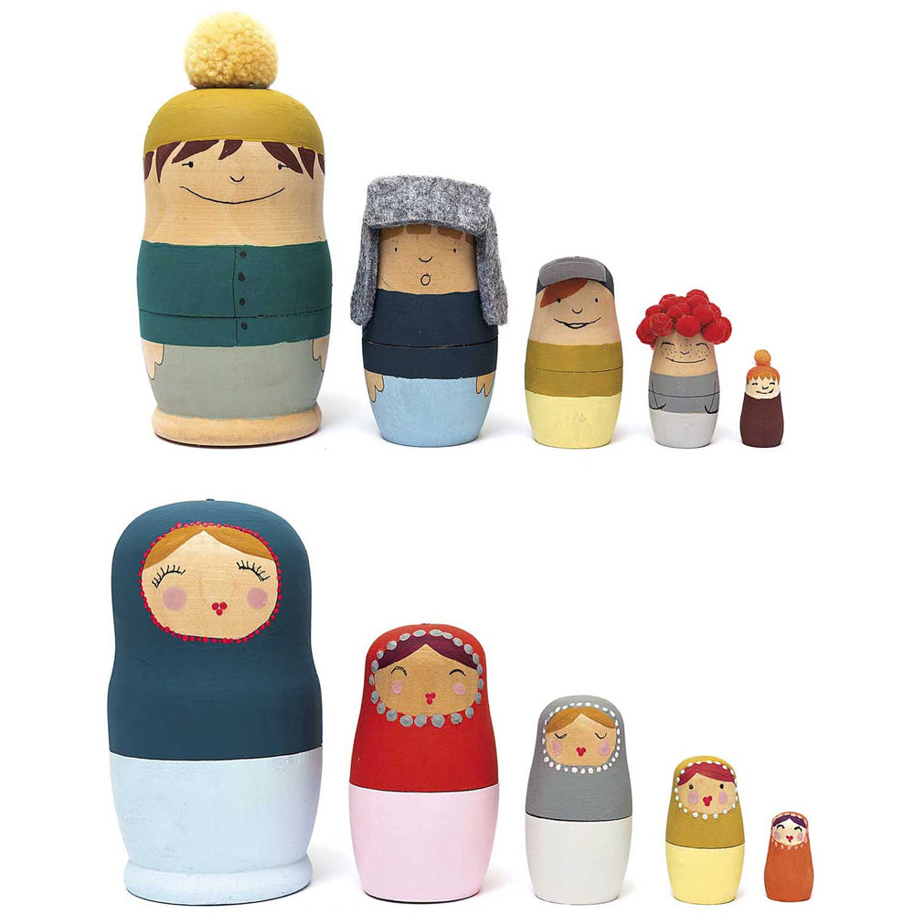 Paint Your Own Wooden Russian Doll Set | Set of 5