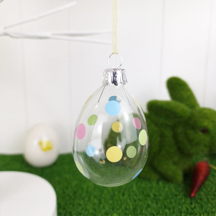 Spotty Dotty Pastel Easter Tree Decoration | Best Quality Glass | Gisela Graham