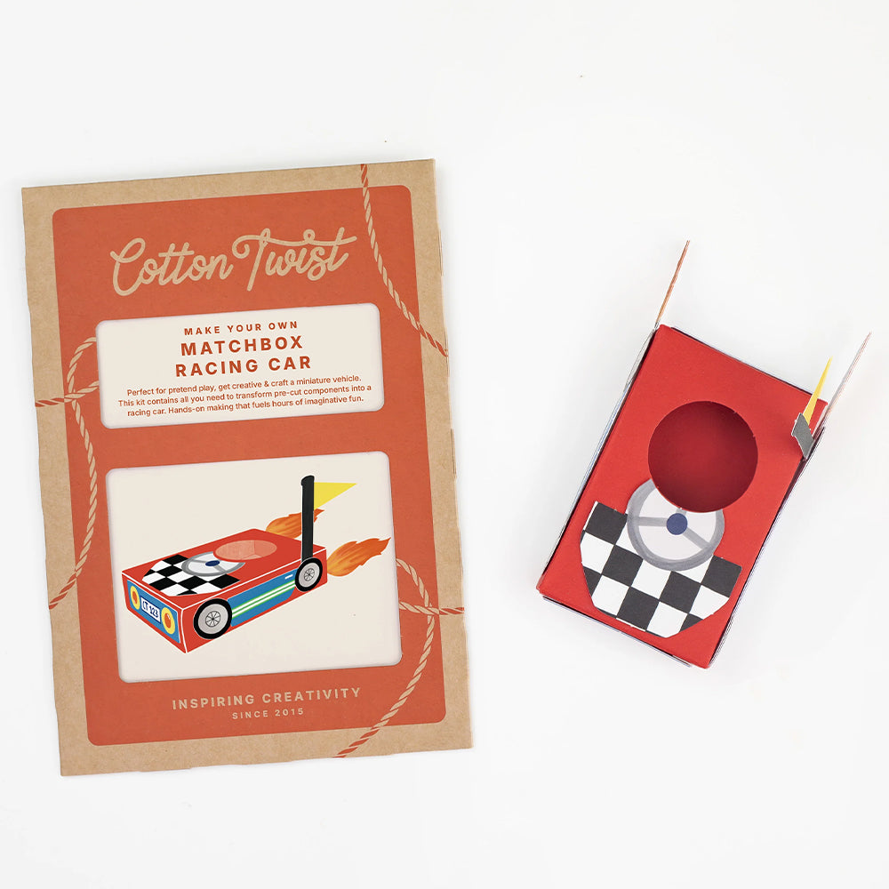 Make Your Own Matchbox Racing Car | Complete Sustainable Craft Kit for Kids