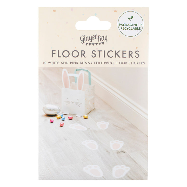 Easter Bunny Footprint Floor Stickers | Egg Hunts &amp; Easter Parties