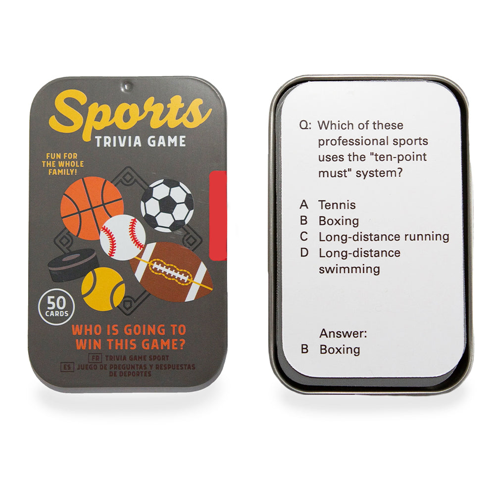 Sports Trivia Game | Gift in a Tin | Mini Gift | Cracker Filler