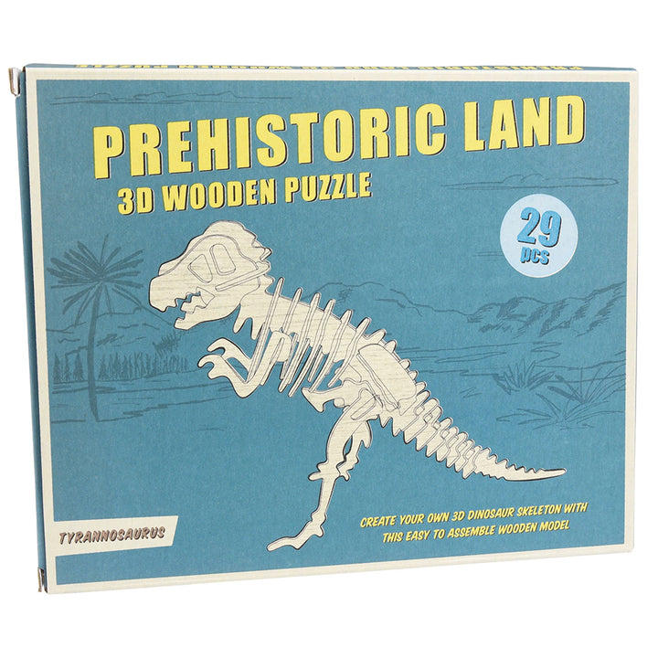 Make Your Own 3D Tyrannosaurus | Wooden Puzzle | 29 Pieces | 24cm Tall