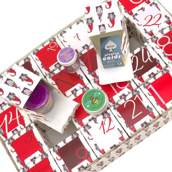 Personalised Advent Calendar Kit | 24 Cubes & Outer Box | Nordic Gonk