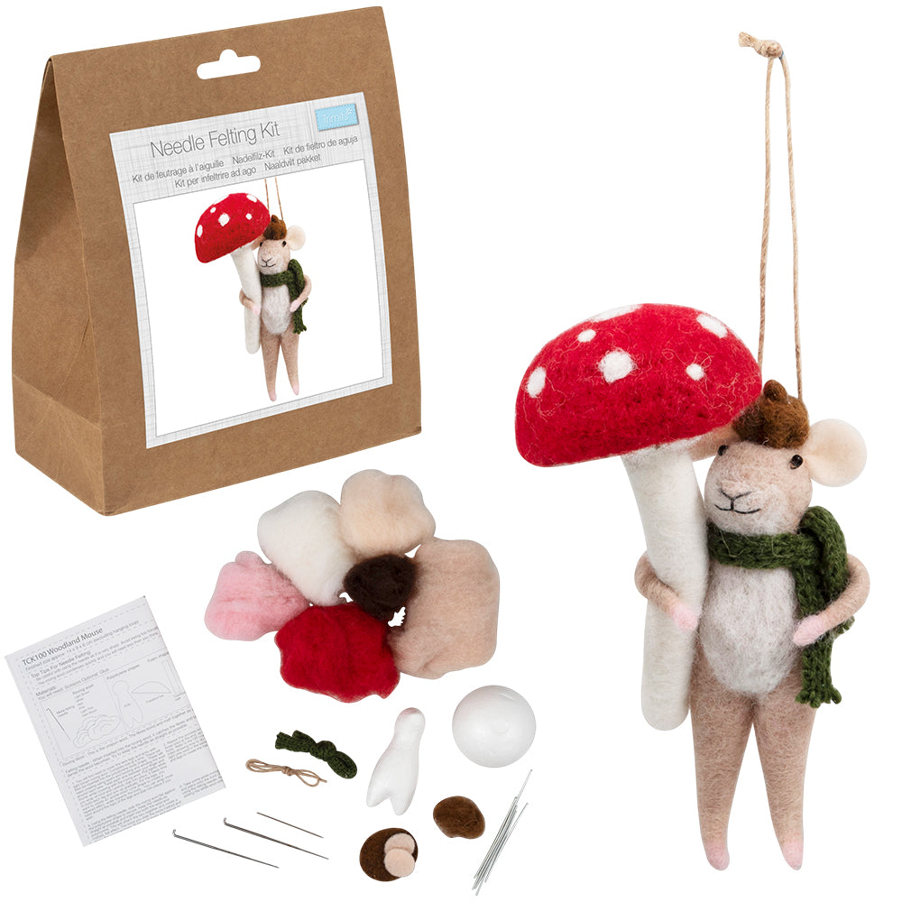 Christmas Mouse | Needle Felting Complete Craft Kit