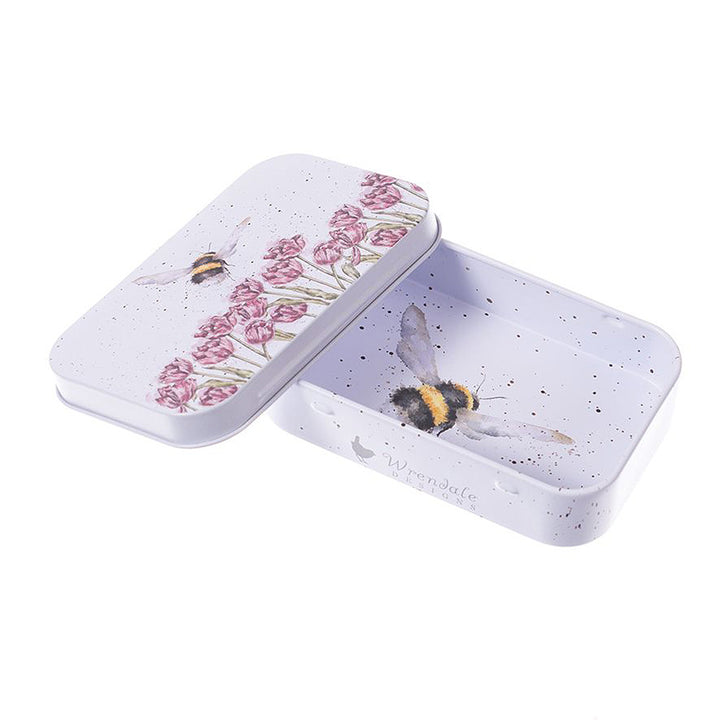 Buzzy Bee | 9cm Wrendale Lidded Tin | Cracker Filler | Mini Gift