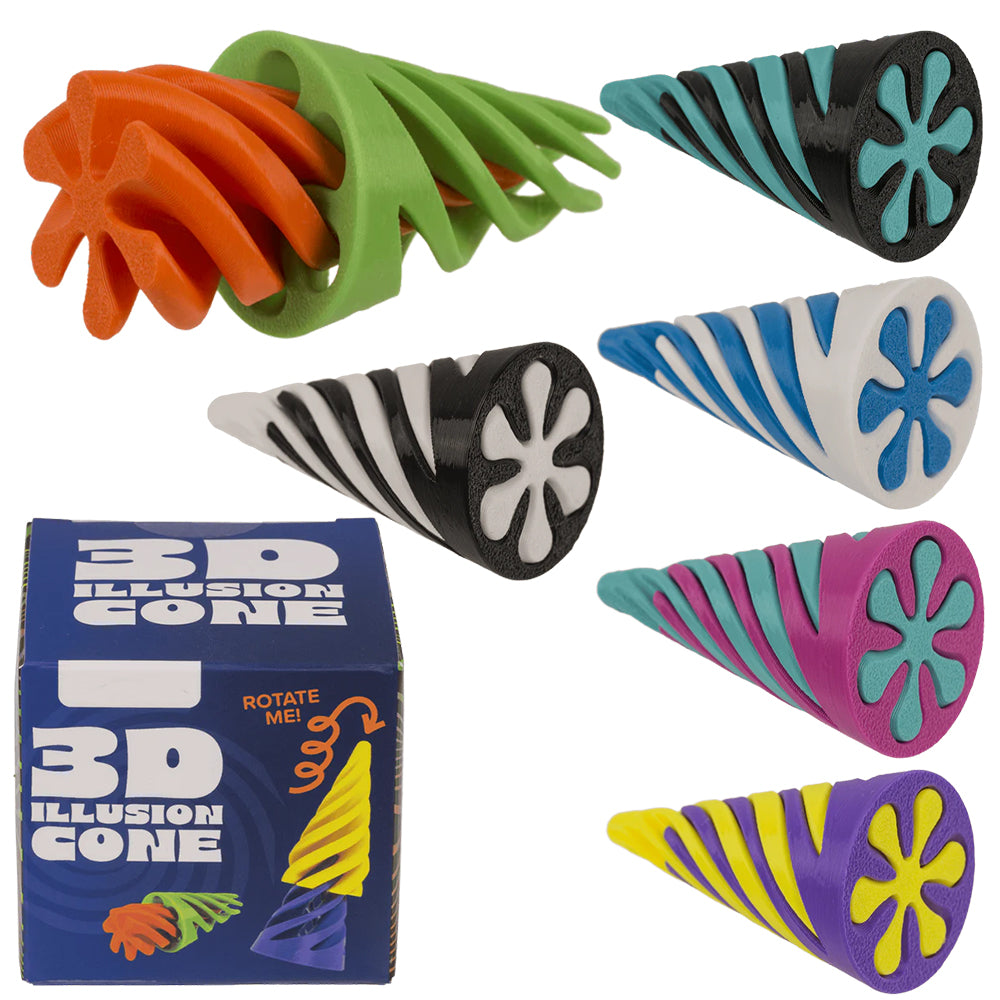 3D Illusion Cone | Fidget Toy | Single | Little Gift